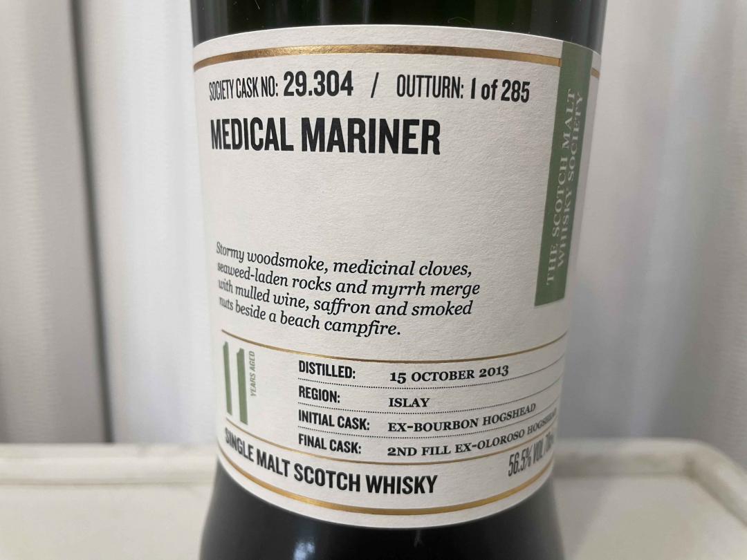 包邮 SMWS 29.304 拉弗格11年二注Oloroso雪莉桶