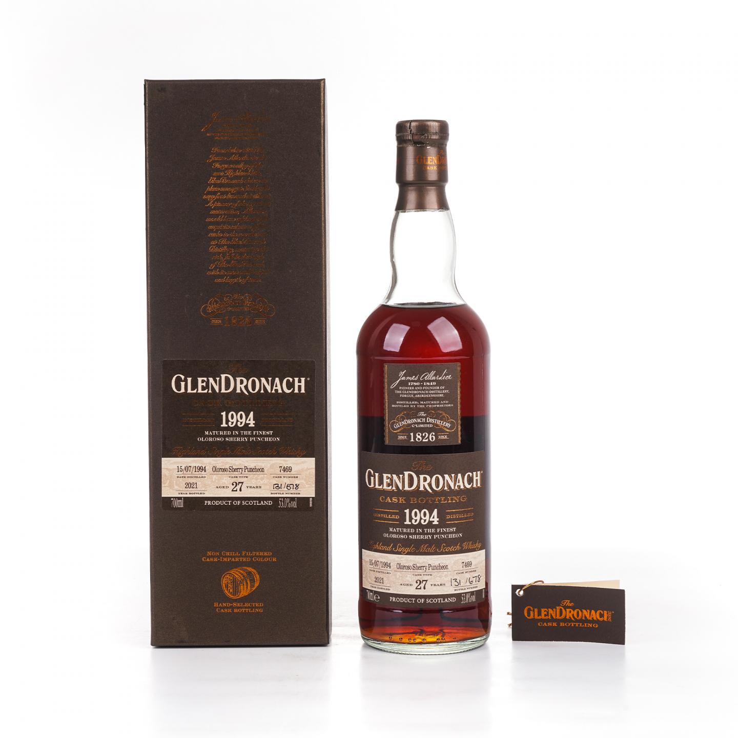 Glendronach 格兰多纳 27年 1994-2021 雪莉桶#7469