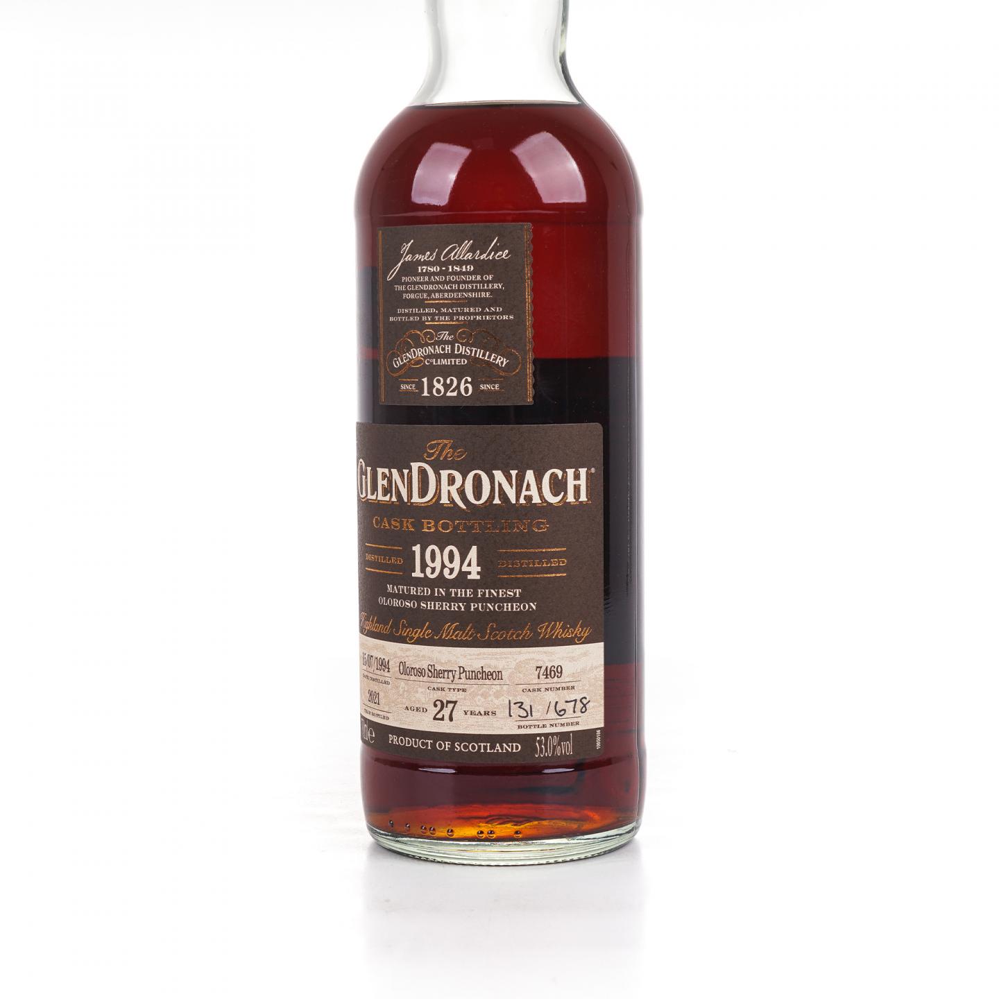 Glendronach 格兰多纳 27年 1994-2021 雪莉桶#7469