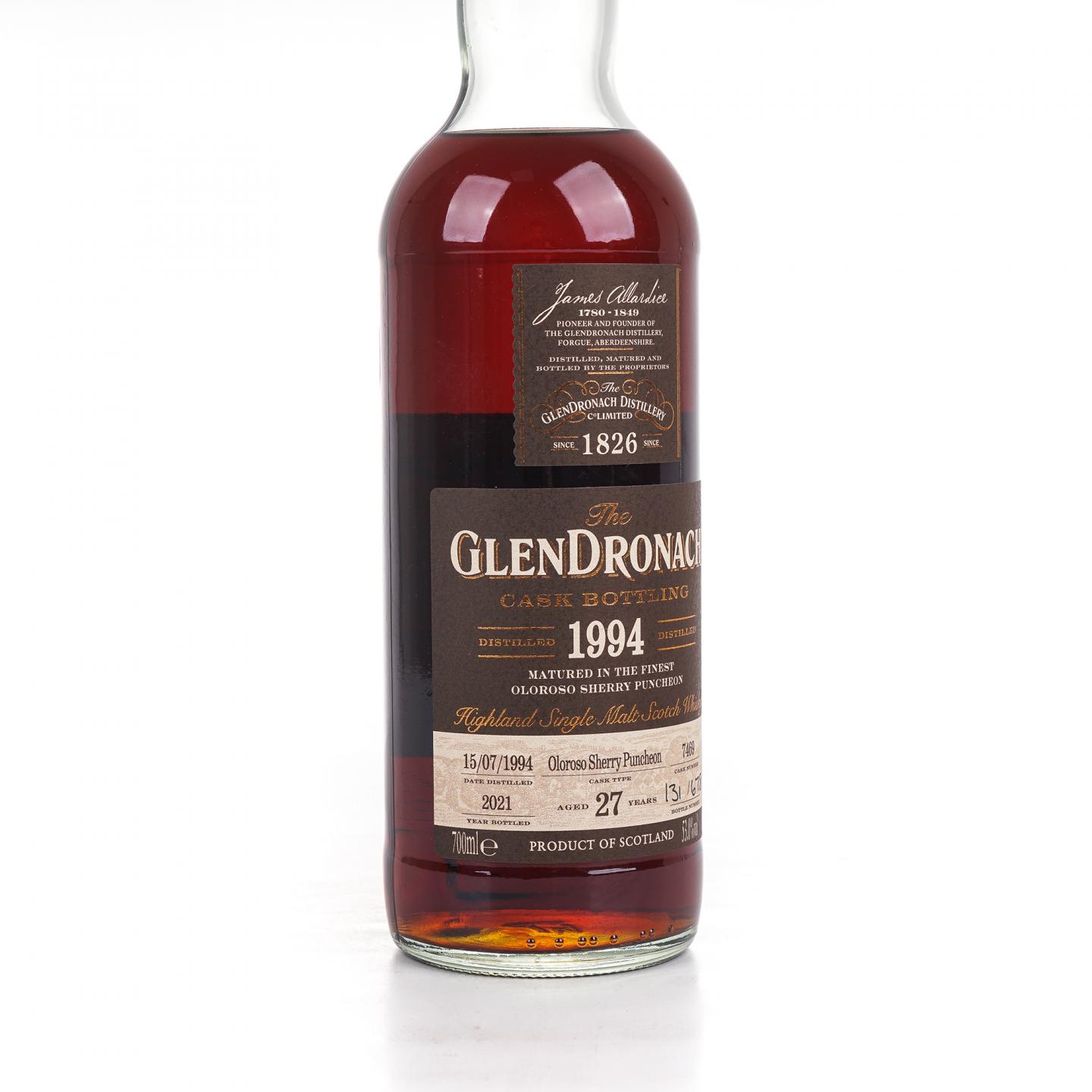 Glendronach 格兰多纳 27年 1994-2021 雪莉桶#7469