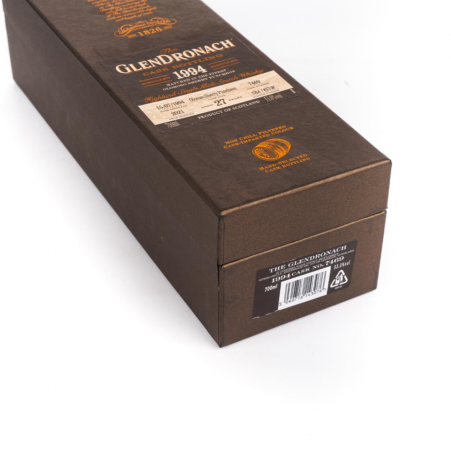 Glendronach 格兰多纳 27年 1994-2021 雪莉桶#7469