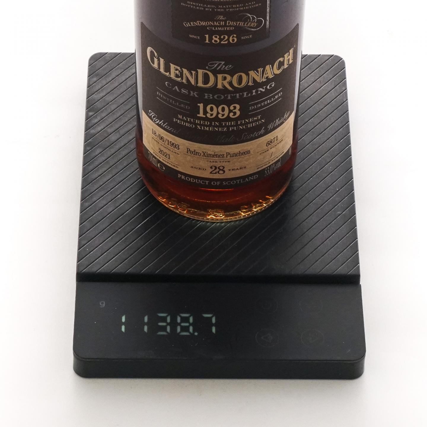 Glendronach 格兰多纳 28年 1993-2021 雪莉桶#6871