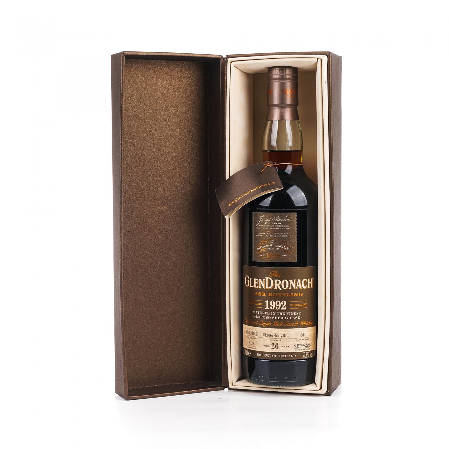 Glendronach 格兰多纳 26年 1992-2019 雪莉桶#847