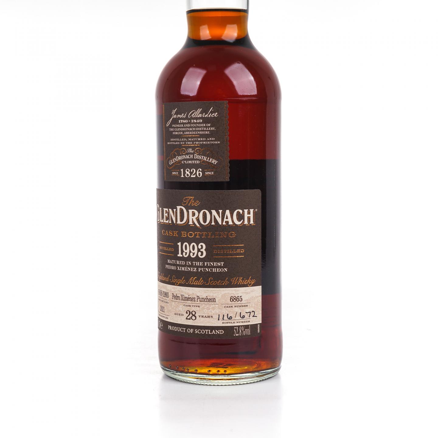 Glendronach 格兰多纳 28年 1993-2021 雪莉桶#6865