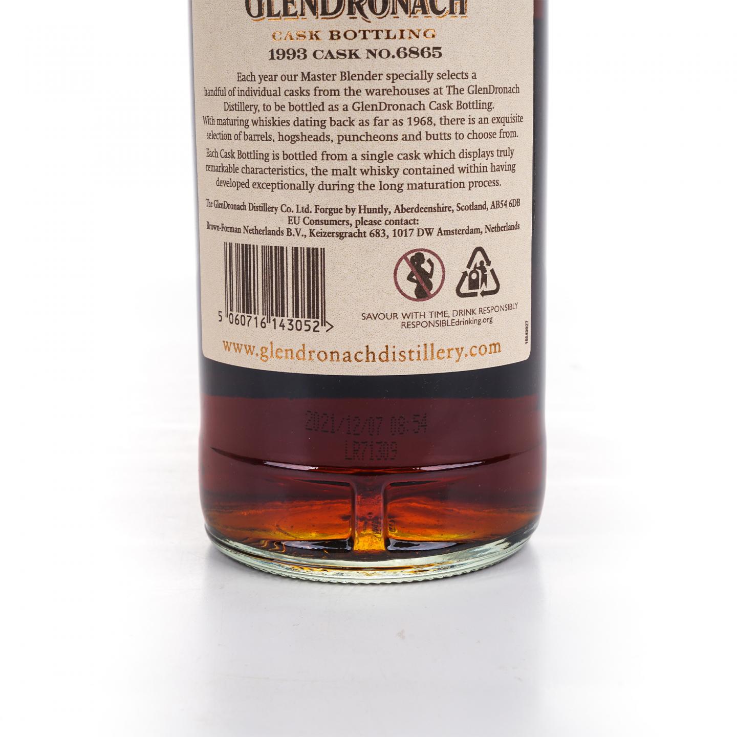 Glendronach 格兰多纳 28年 1993-2021 雪莉桶#6865