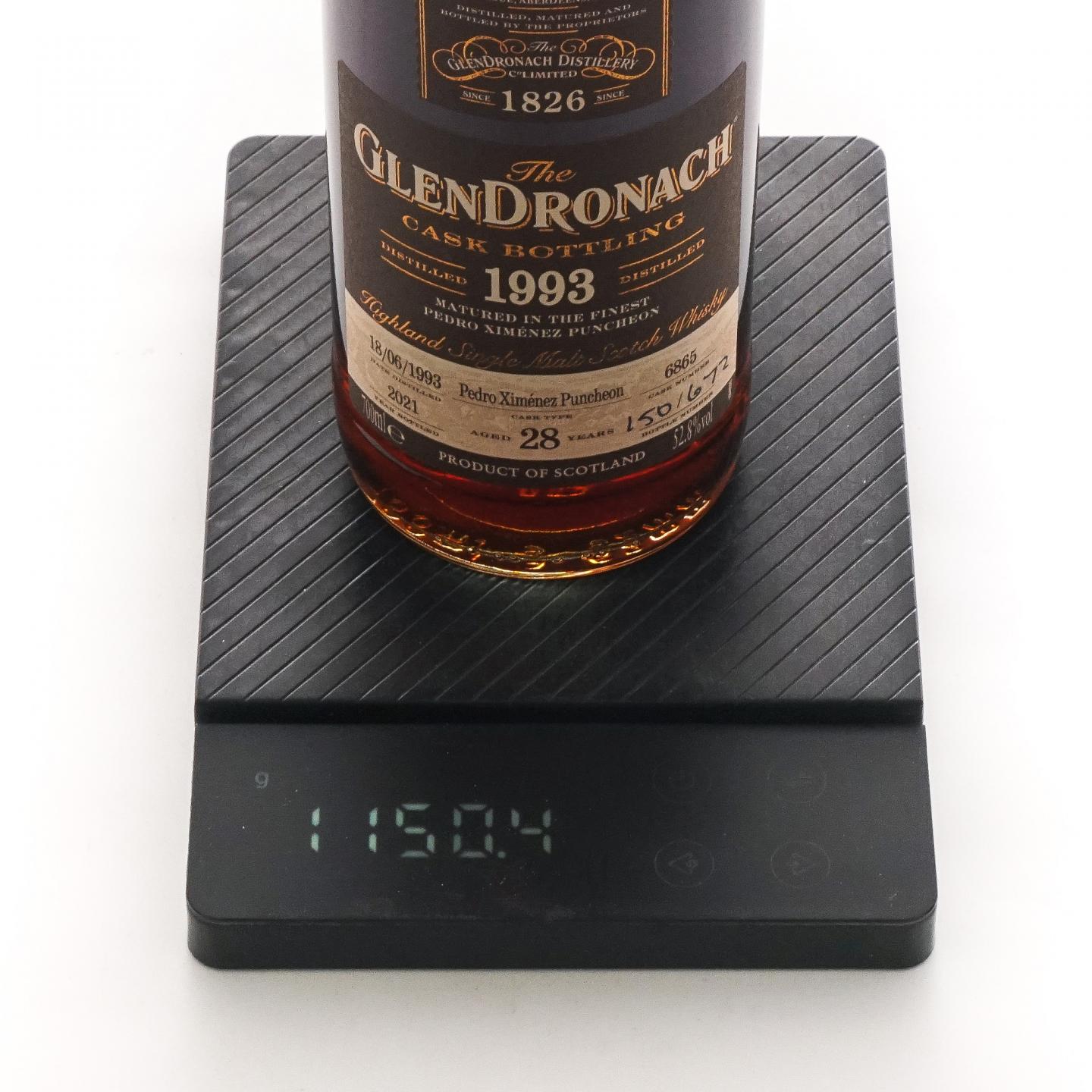 Glendronach 格兰多纳 28年 1993-2021 雪莉桶#6865 52.8%Vol.