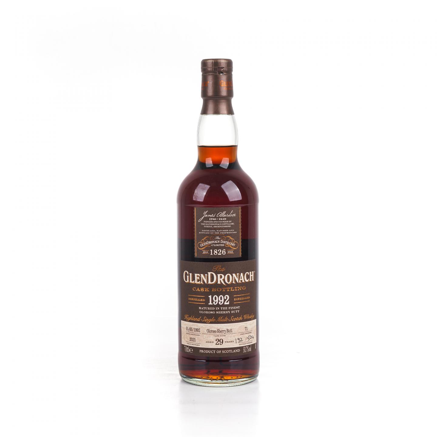 Glendronach 格兰多纳 29年 1992-2021 雪莉桶#71