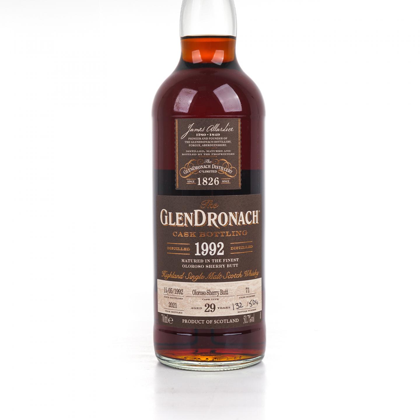 Glendronach 格兰多纳 29年 1992-2021 雪莉桶#71