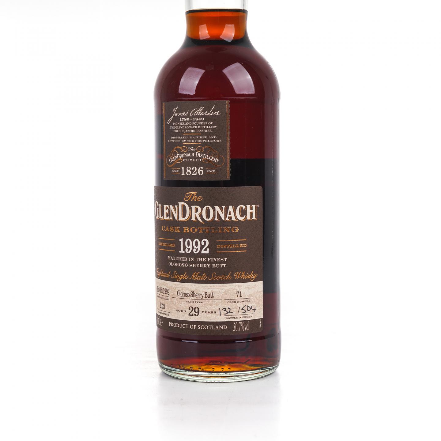 Glendronach 格兰多纳 29年 1992-2021 雪莉桶#71