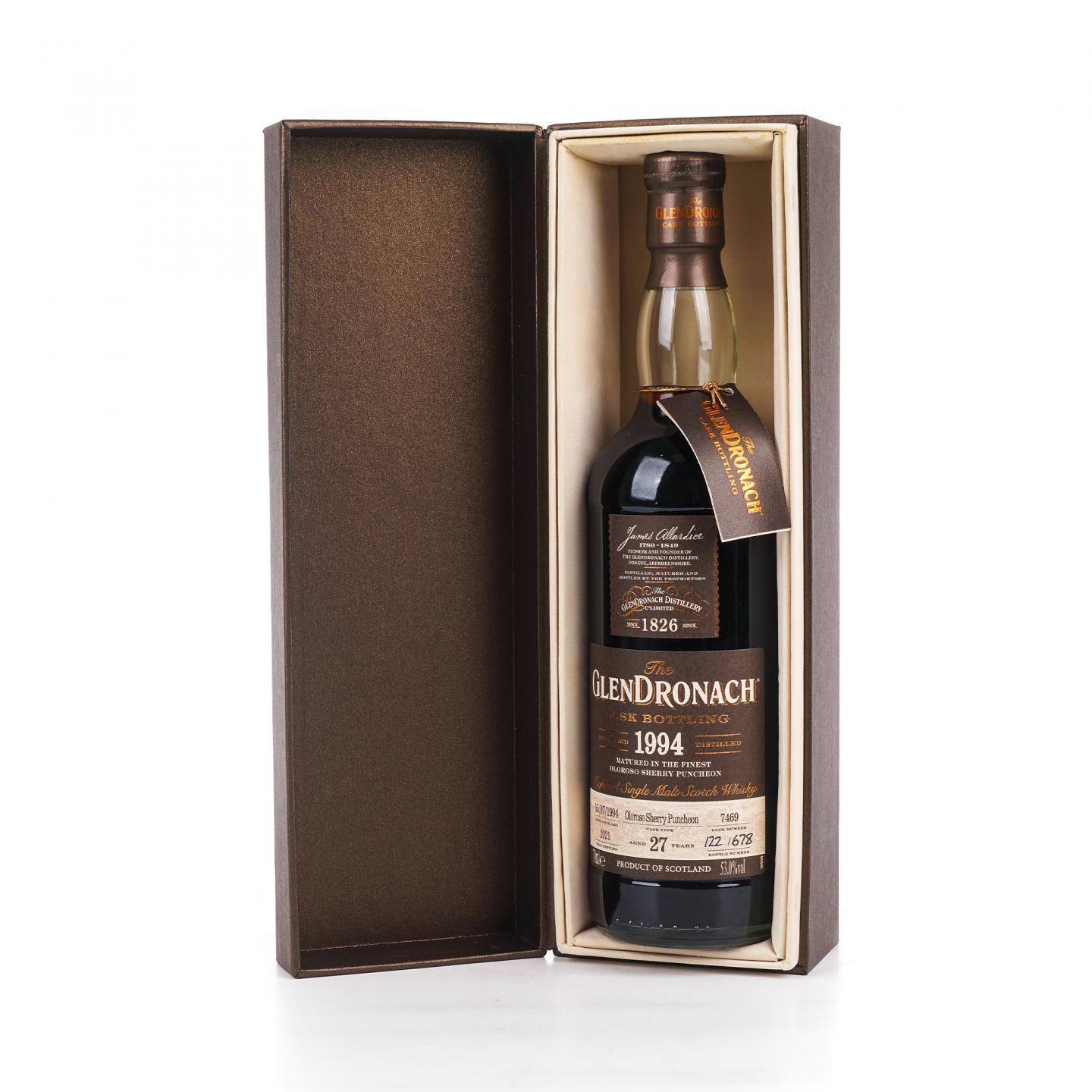 Glendronach 格兰多纳 27年 1994-2021 雪莉桶#7469 53%Vol.