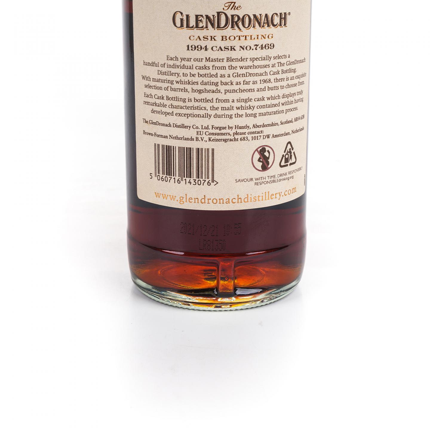 Glendronach 格兰多纳 27年 1994-2021 雪莉桶#7469 53%Vol.