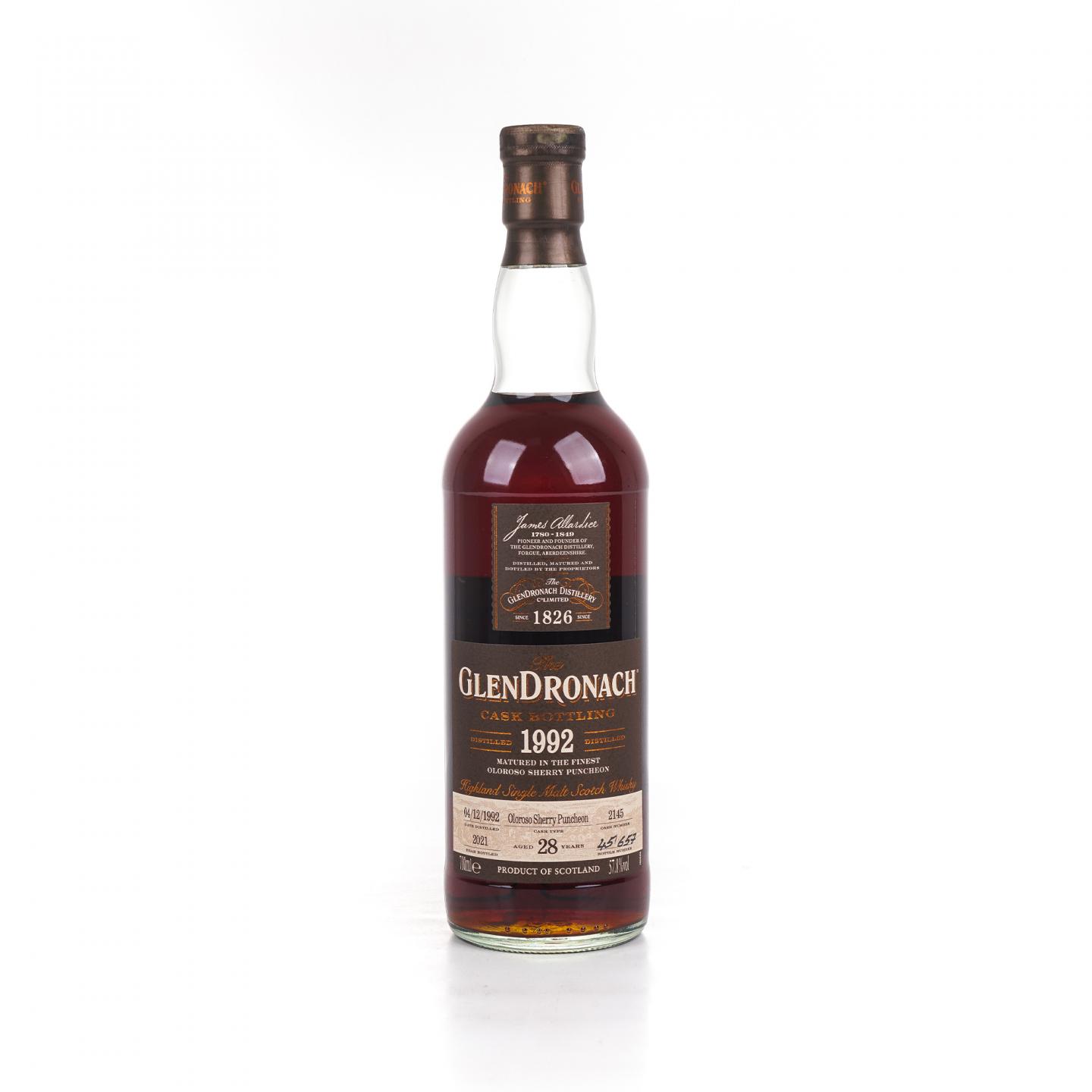 Glendronach 格兰多纳 28年 1992-2021 雪莉桶#2145