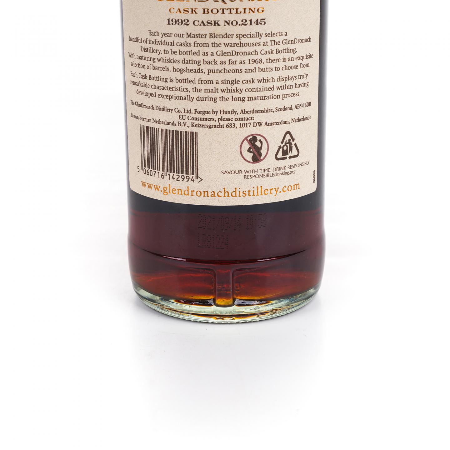 Glendronach 格兰多纳 28年 1992-2021 雪莉桶#2145