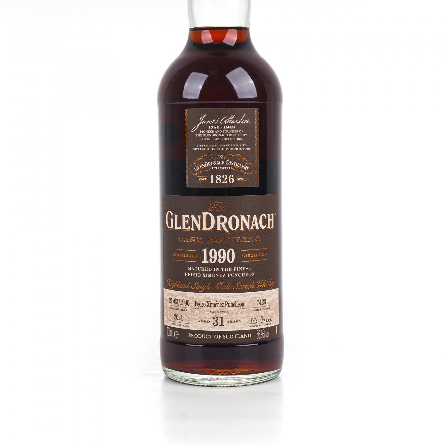 Glendronach 格兰多纳 31年 1990-2021 雪莉桶#7423