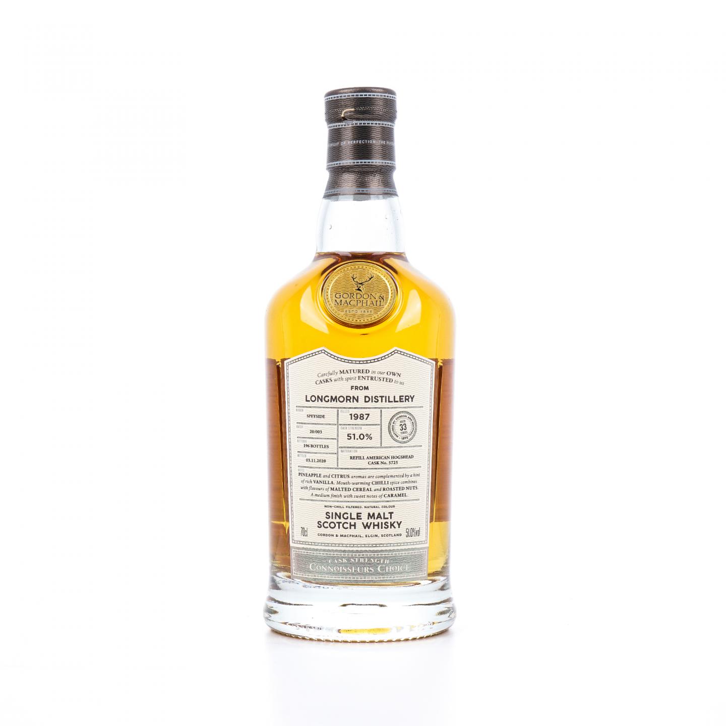 Longmorn 朗摩 33年 1987-2020 GM 桶强#5725