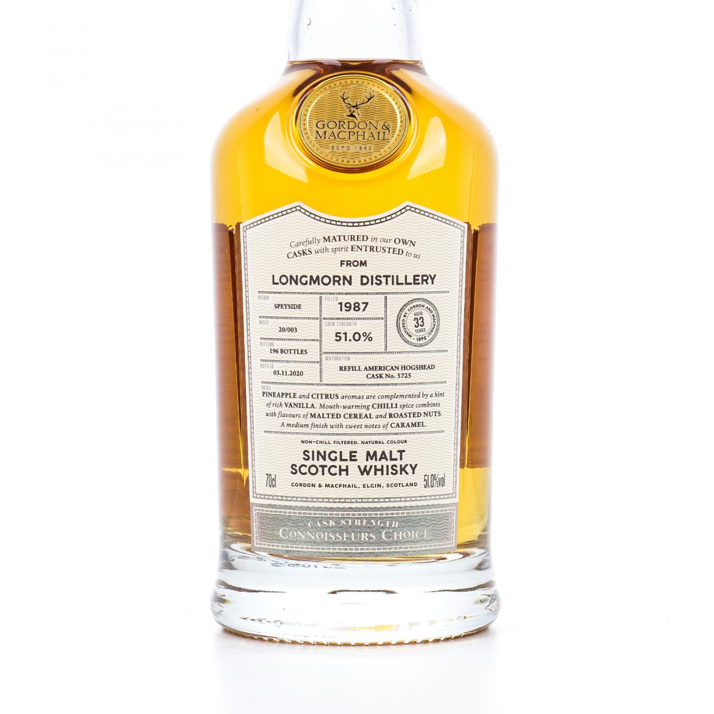 Longmorn 朗摩 33年 1987-2020 GM 桶强#5725