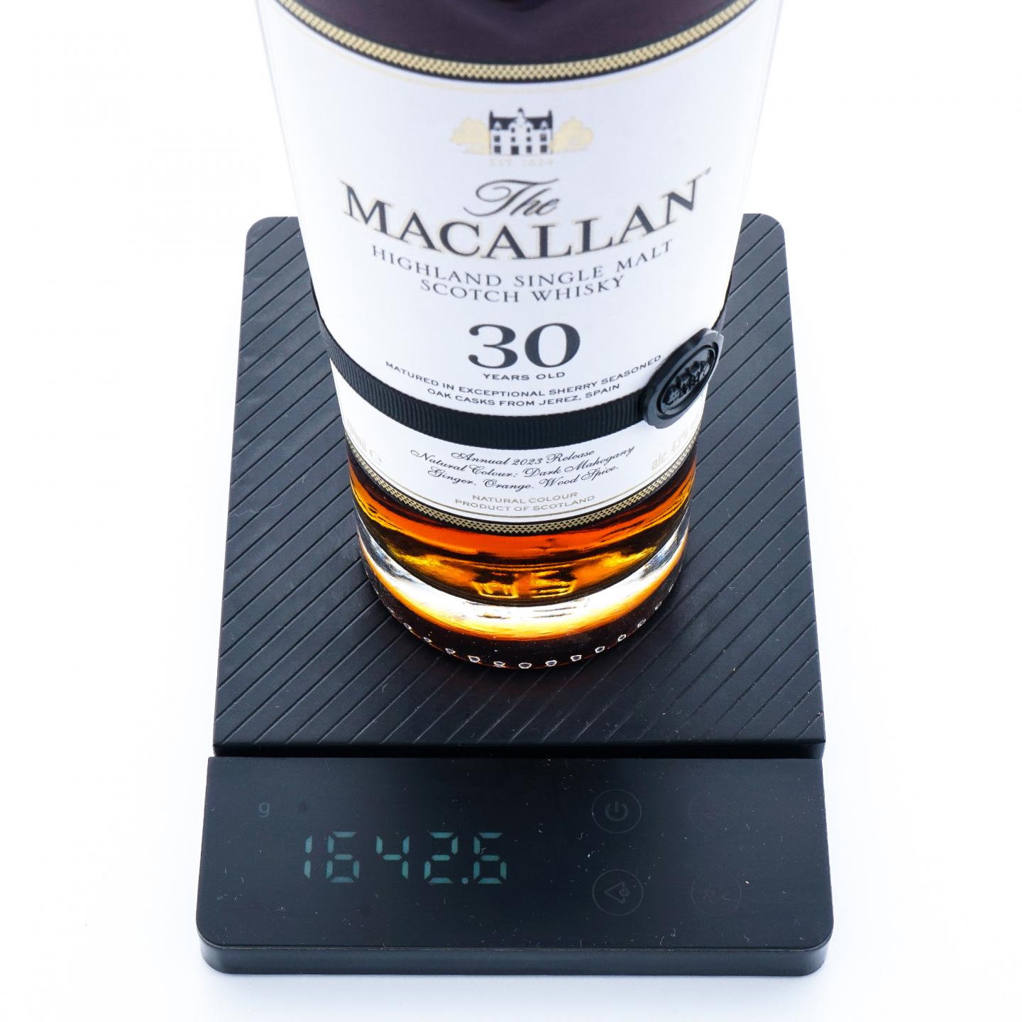 【附X光图】Macallan 麦卡伦 30年 2023 黑腰带 雪莉桶 木礼盒