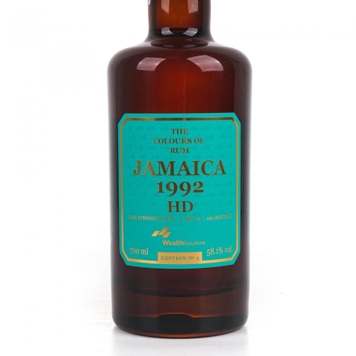 HD 牙买加 29年 1992-2022 朗姆酒 Edition No.5 桶强
