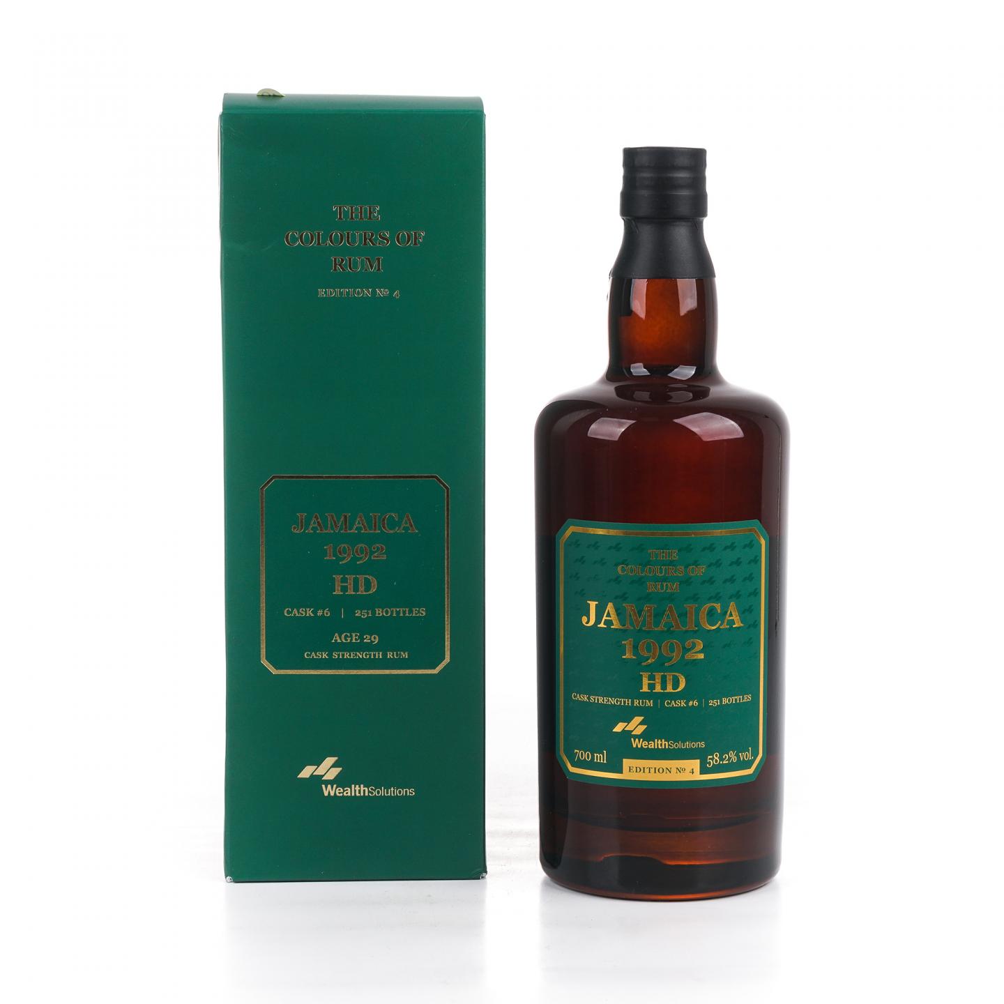 HD 牙买加 29年 1992-2022 朗姆酒 Edition No.4 桶强