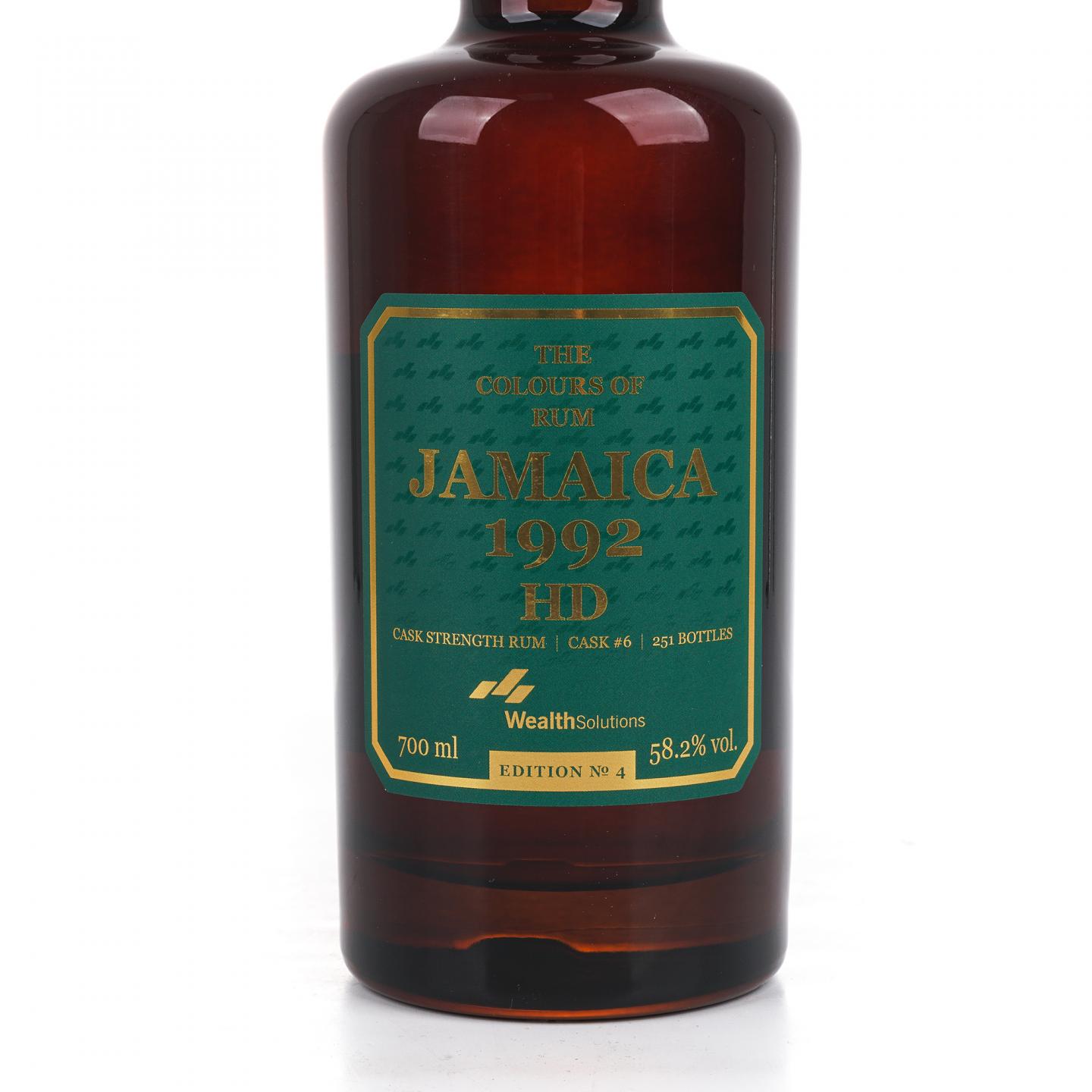 HD 牙买加 29年 1992-2022 朗姆酒 Edition No.4 桶强