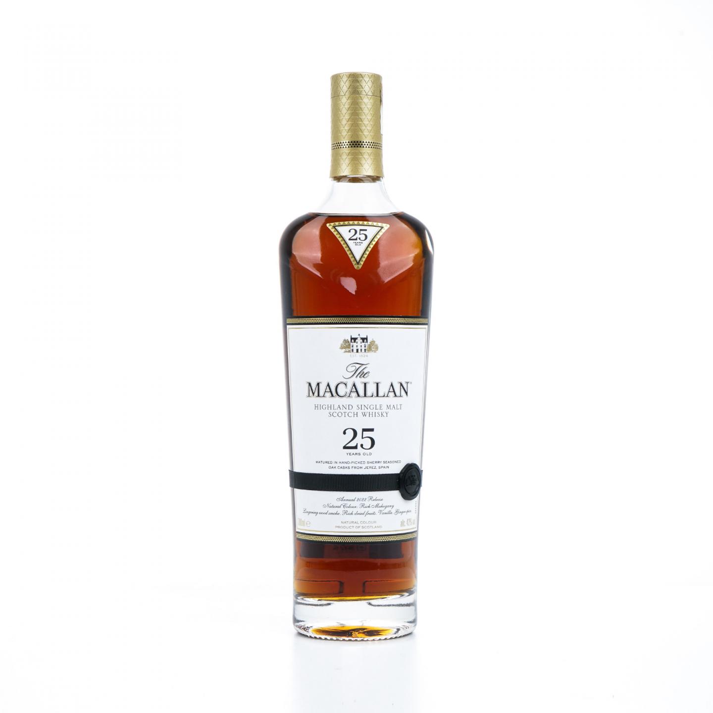【附X光图】Macallan 麦卡伦 25年 2022 黑腰带 行货