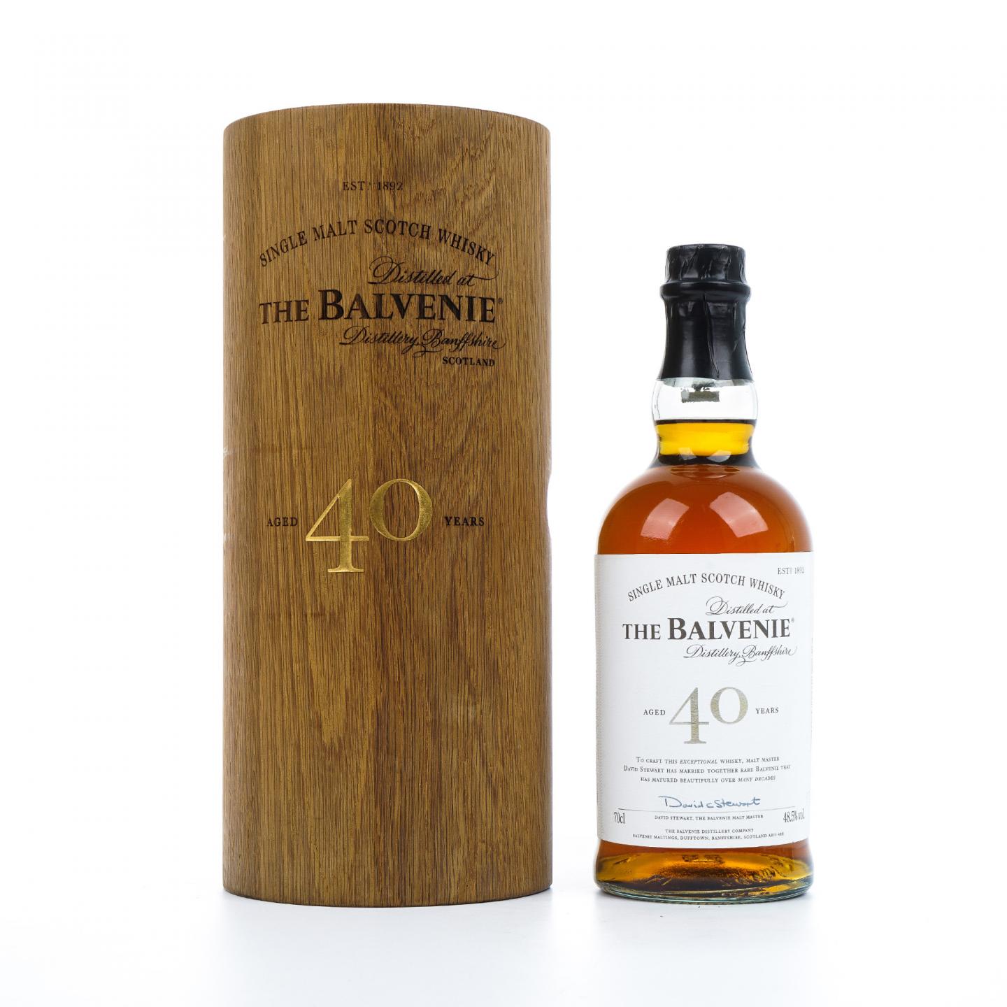 Balvenie 百富 40年 David Stewart 圆筒木盒