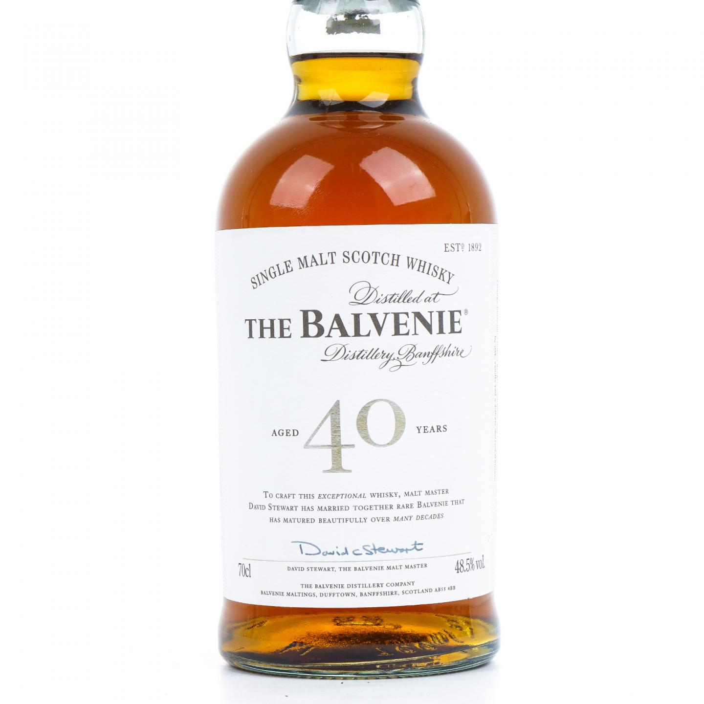 Balvenie 百富 40年 David Stewart 圆筒木盒