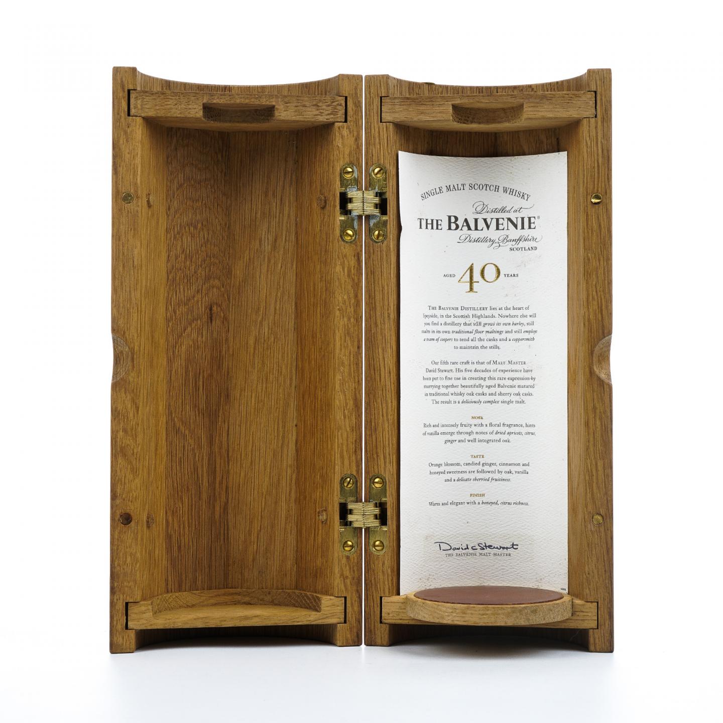 Balvenie 百富 40年 David Stewart 圆筒木盒