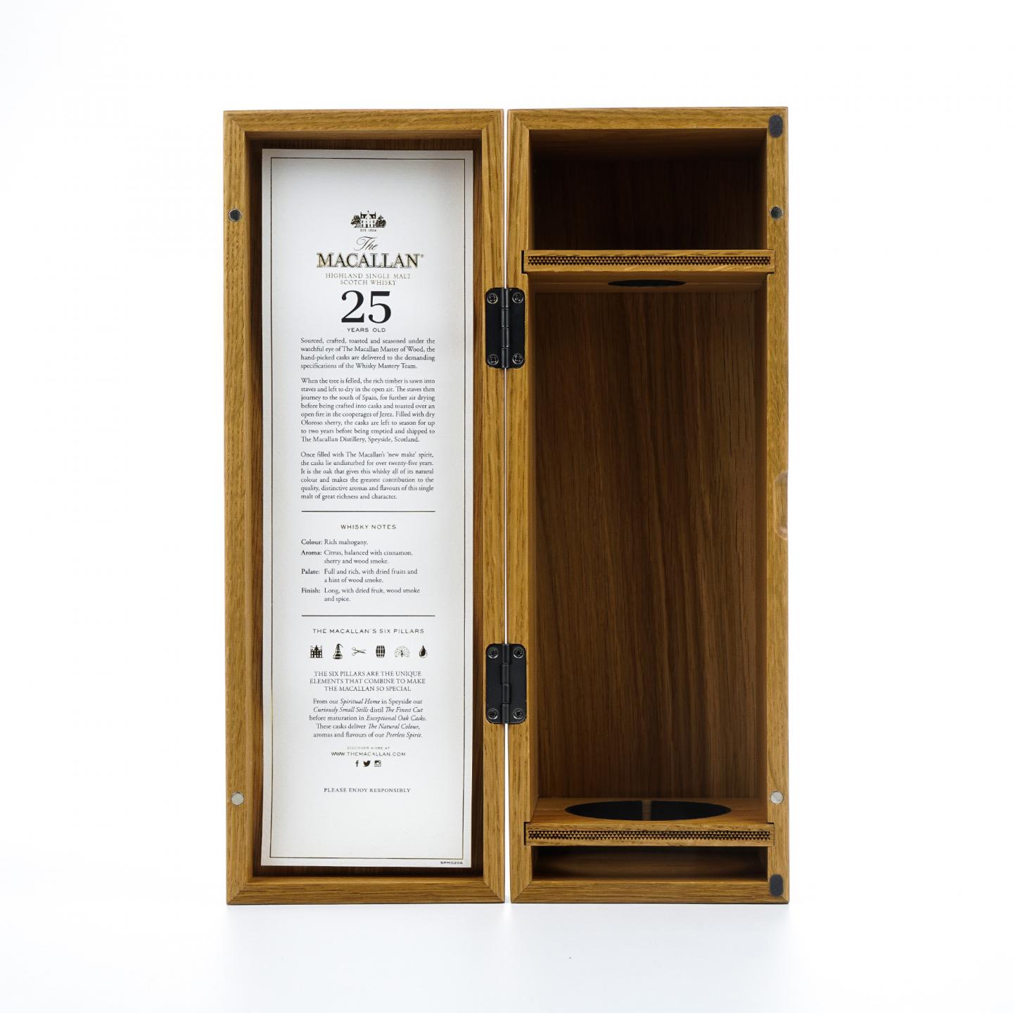 【附X光图】Macallan 麦卡伦 25年 2022 黑腰带 木礼盒 行货