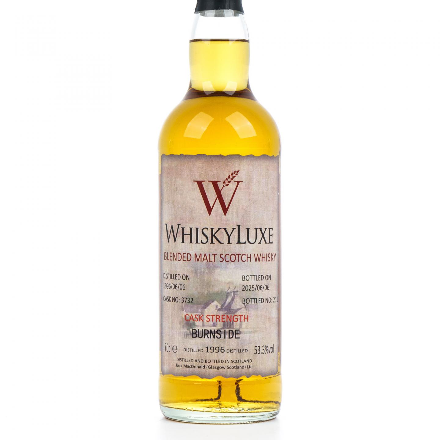 Burnside 29年 1996-2025 百富汤匙桶#3732 Whiskyluxe 桶强