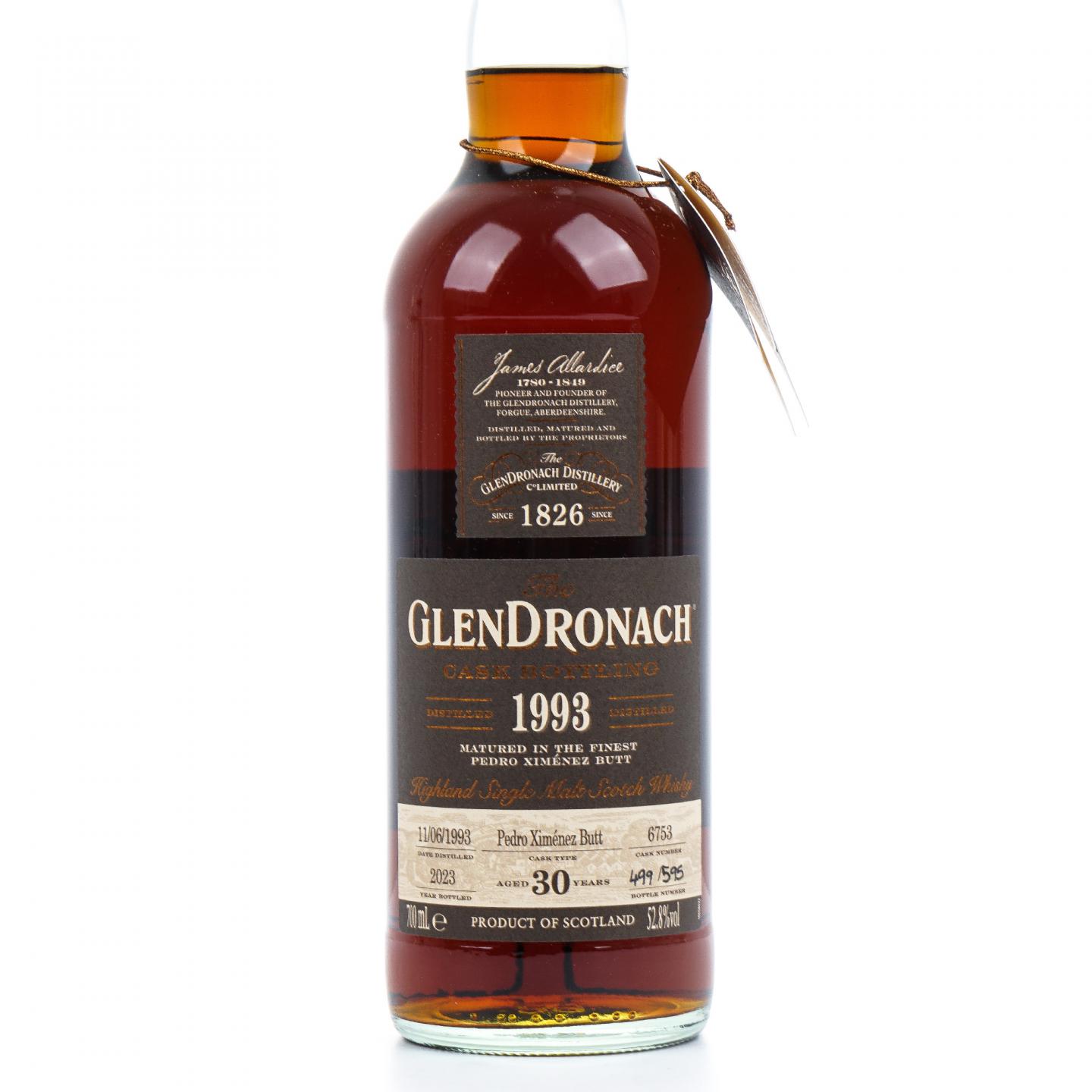 Glendronach 格兰多纳 30年 1993-2023 雪莉桶#6753