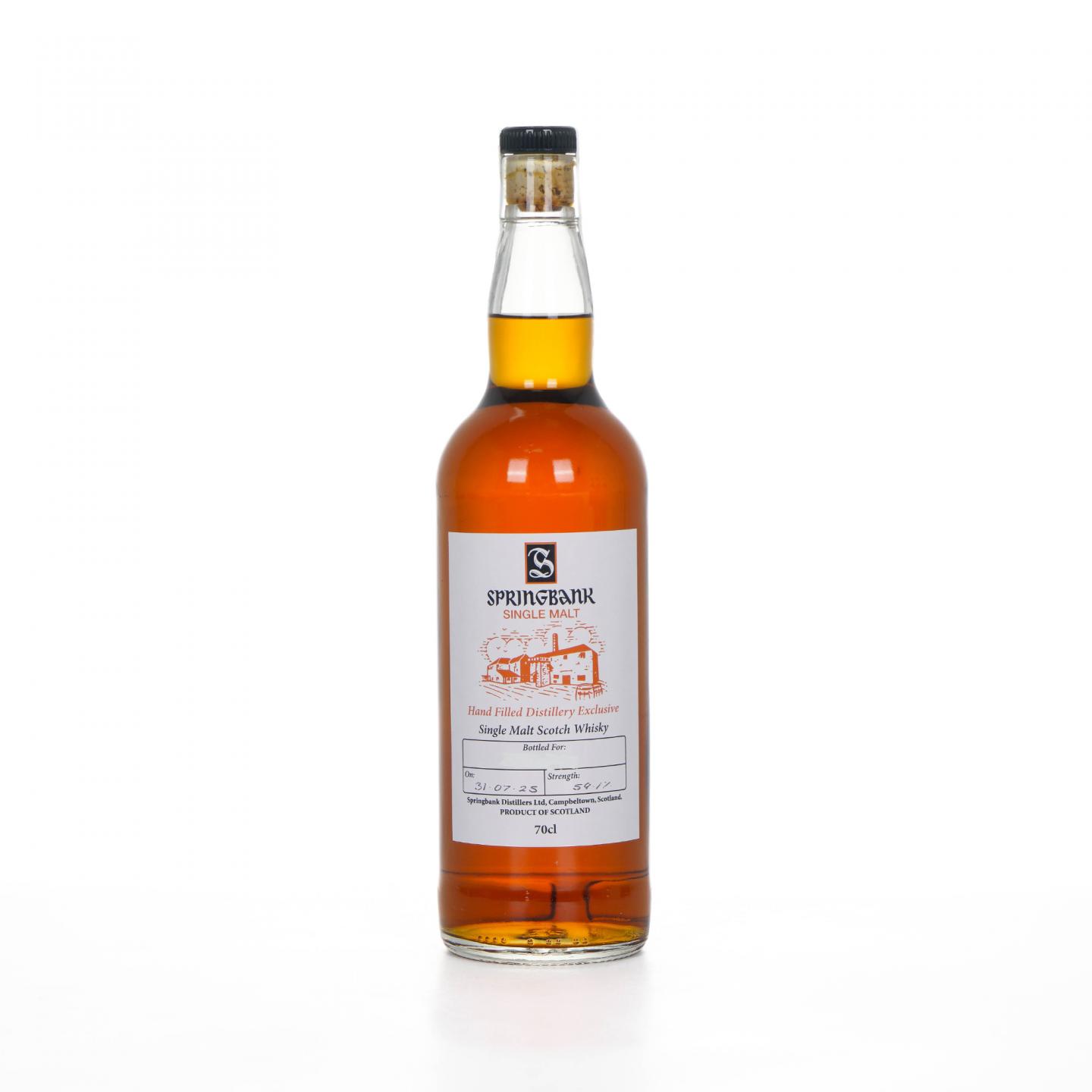 Springbank 云顶 2025 手工装瓶 59.1%