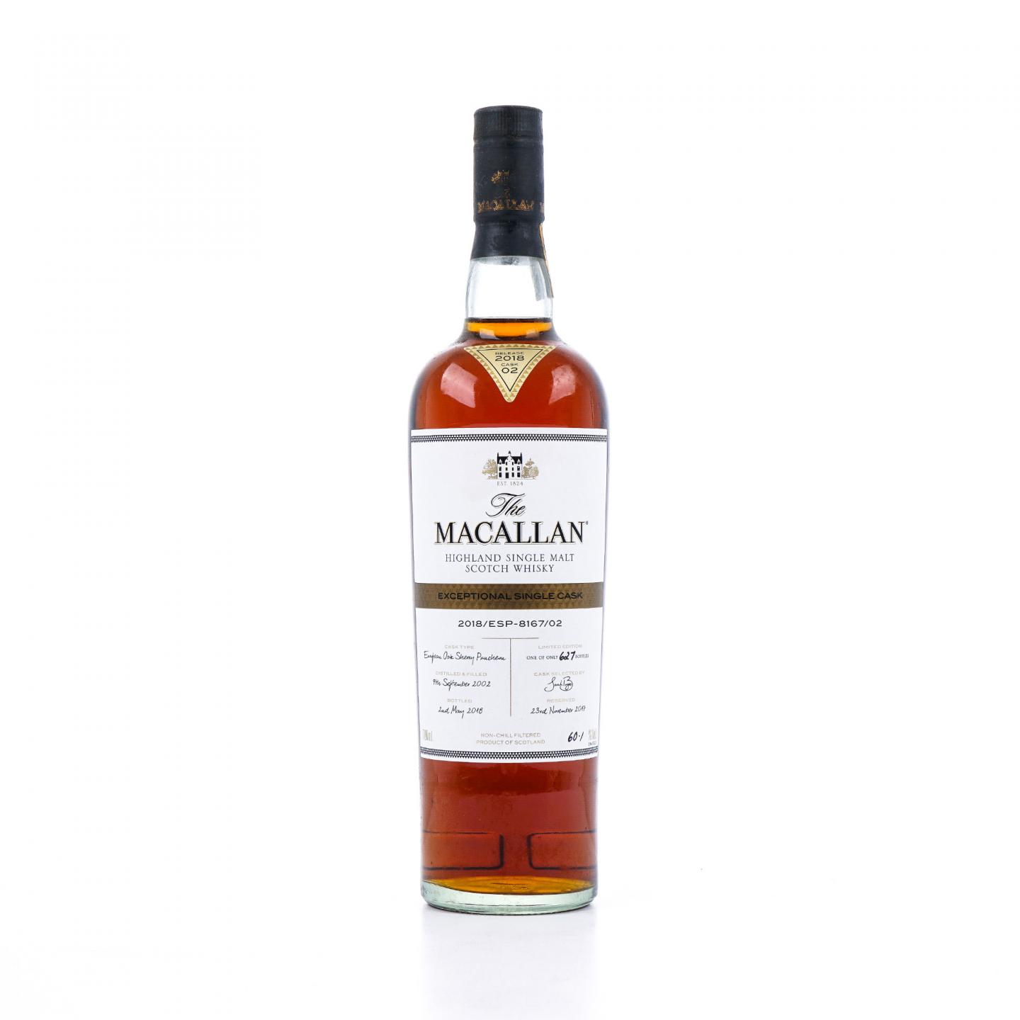 Macallan 麦卡伦 2002-2018 ESC 雪莉单桶