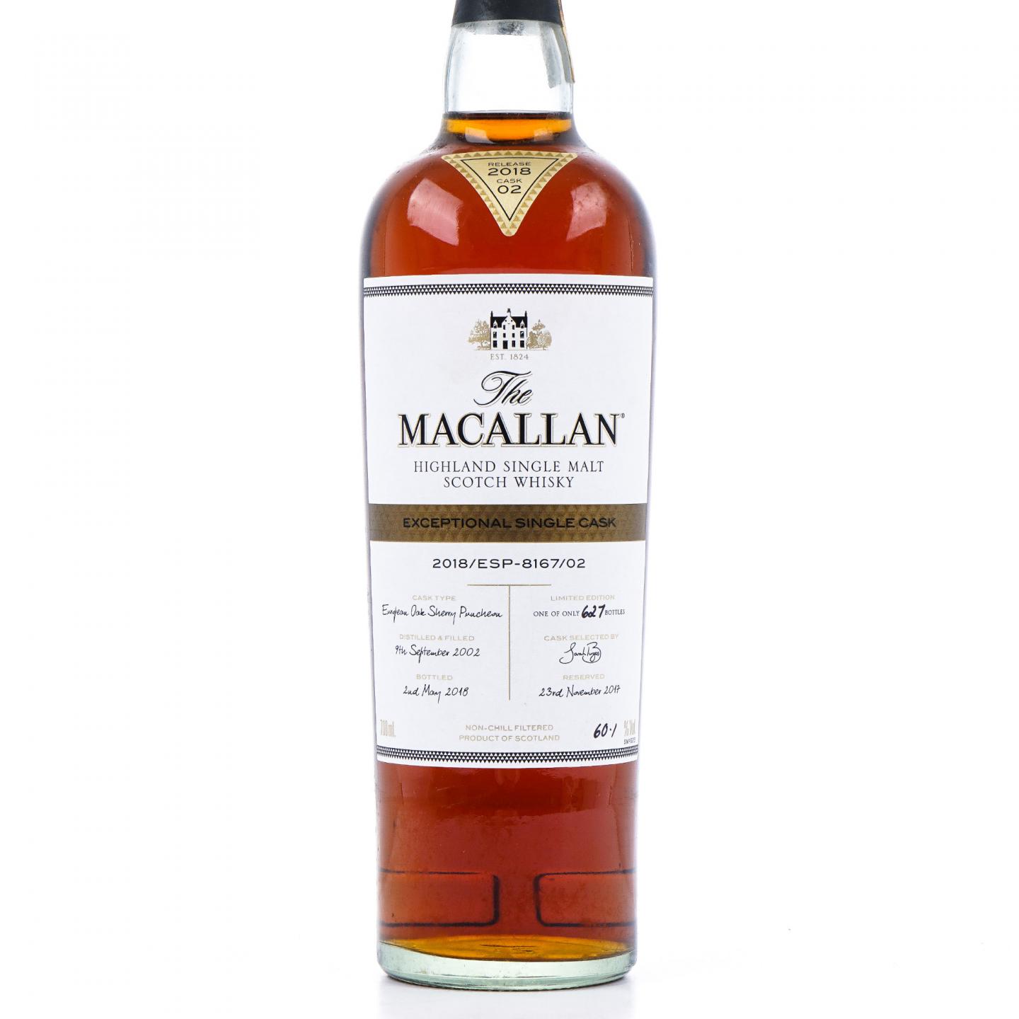 Macallan 麦卡伦 2002-2018 ESC 雪莉单桶