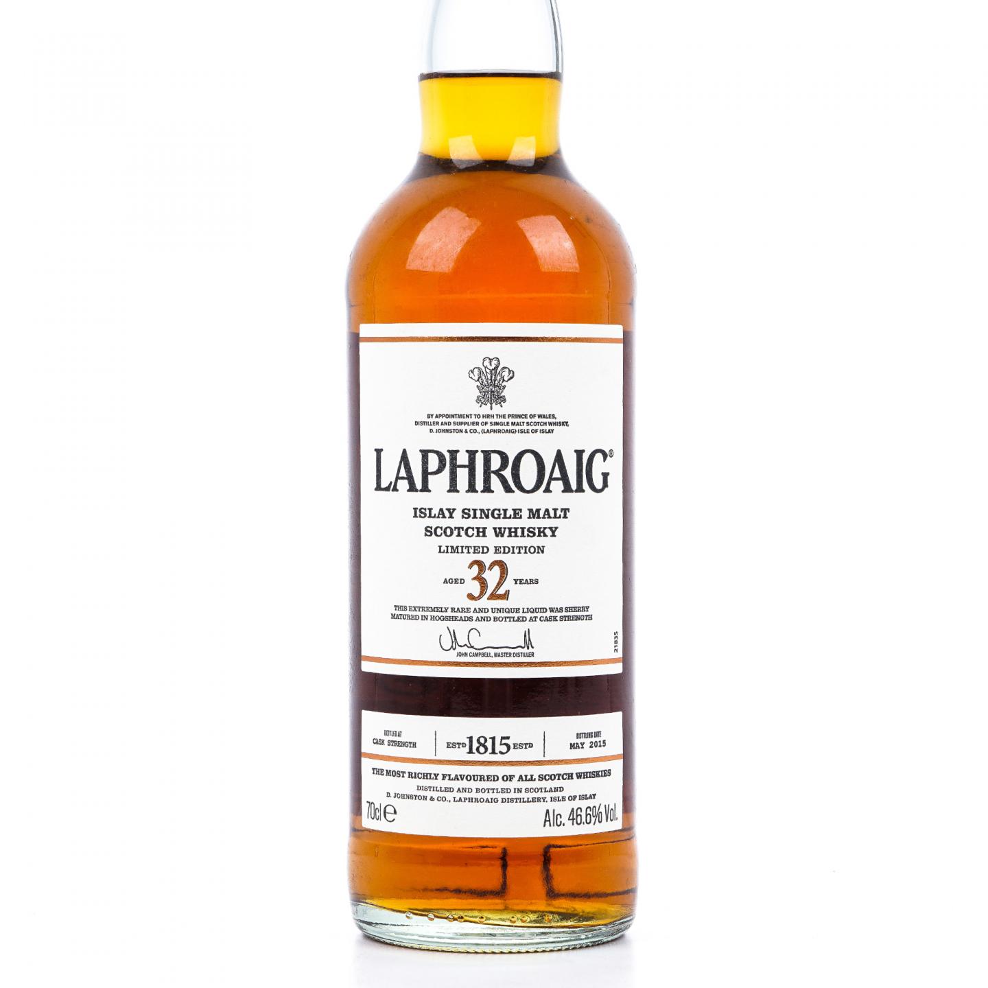 Laphroaig 拉弗格 32年 2015 桶强
