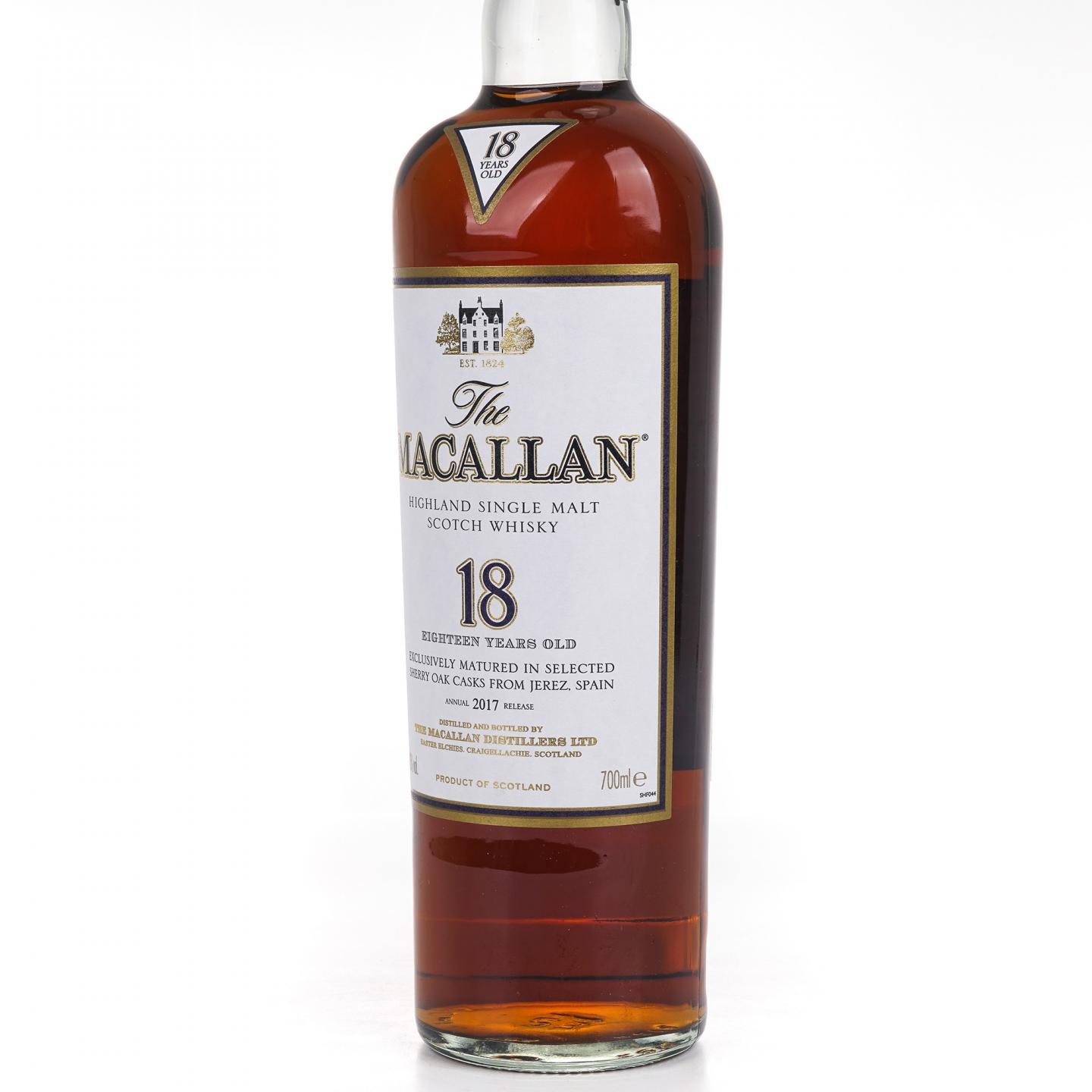 Macallan 麦卡伦 18年 2017 雪莉桶