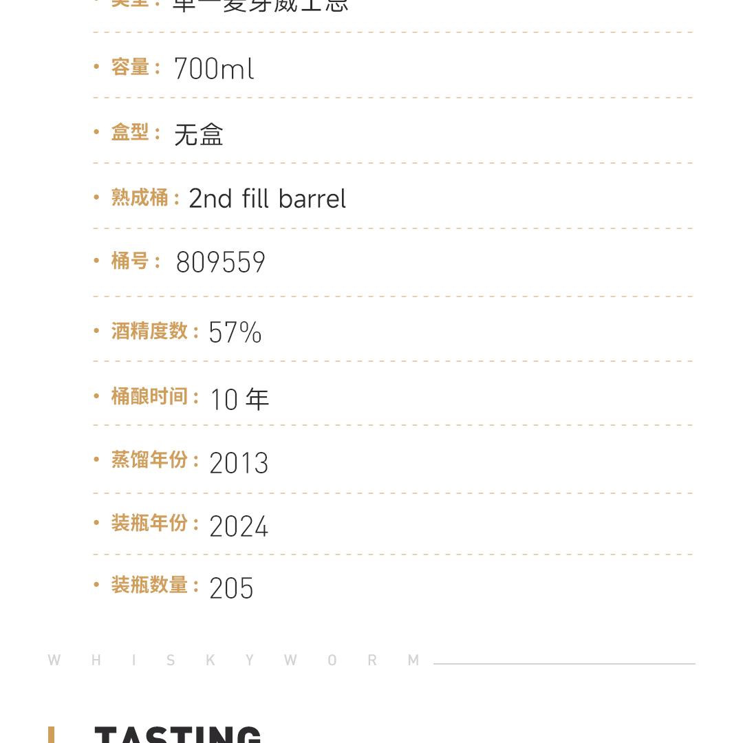 【限量205瓶】Ardmore 阿德摩尔10年2013单桶单一麦芽威士忌