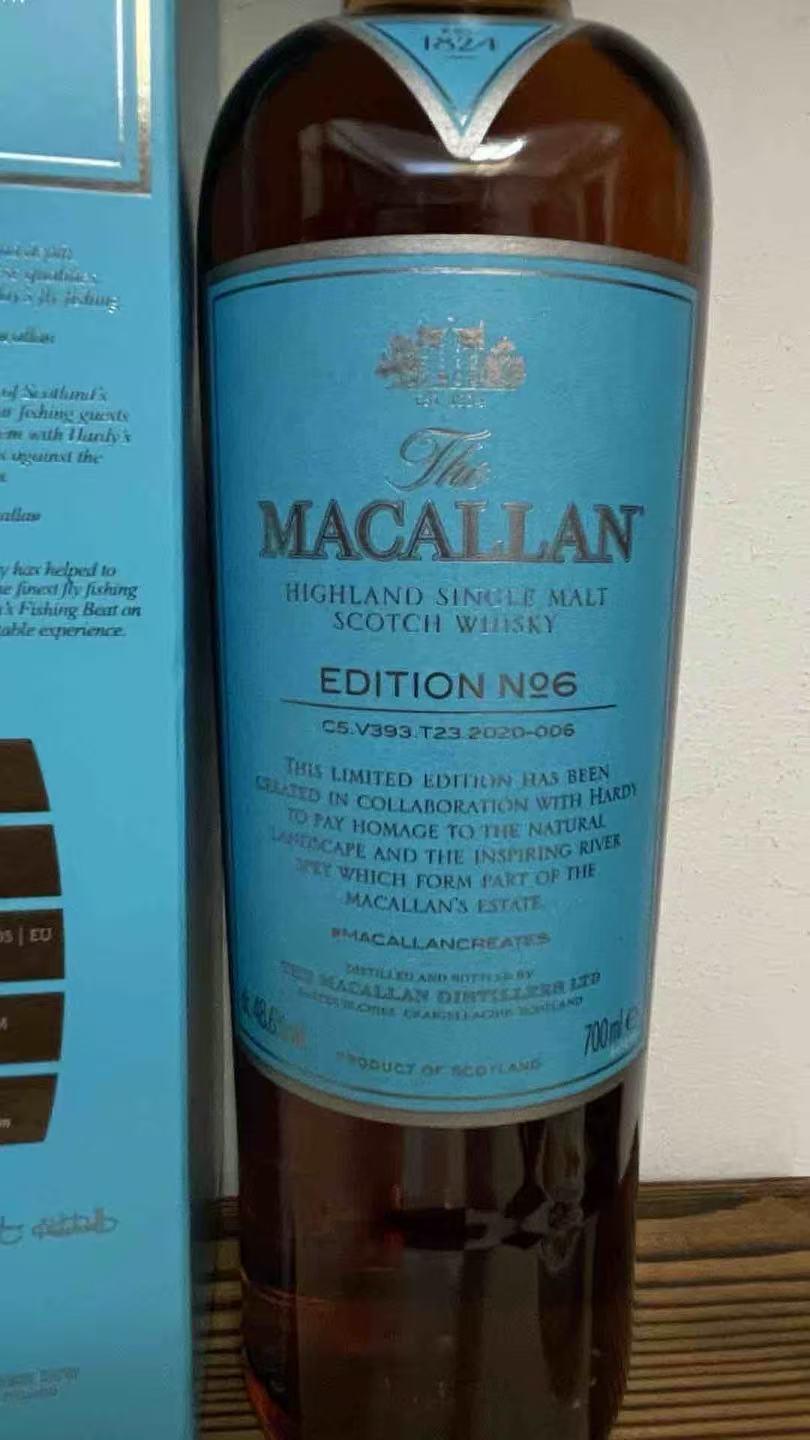 麦卡伦 no6 限量版 公司行货 头部一点点褪色 其他品相完好