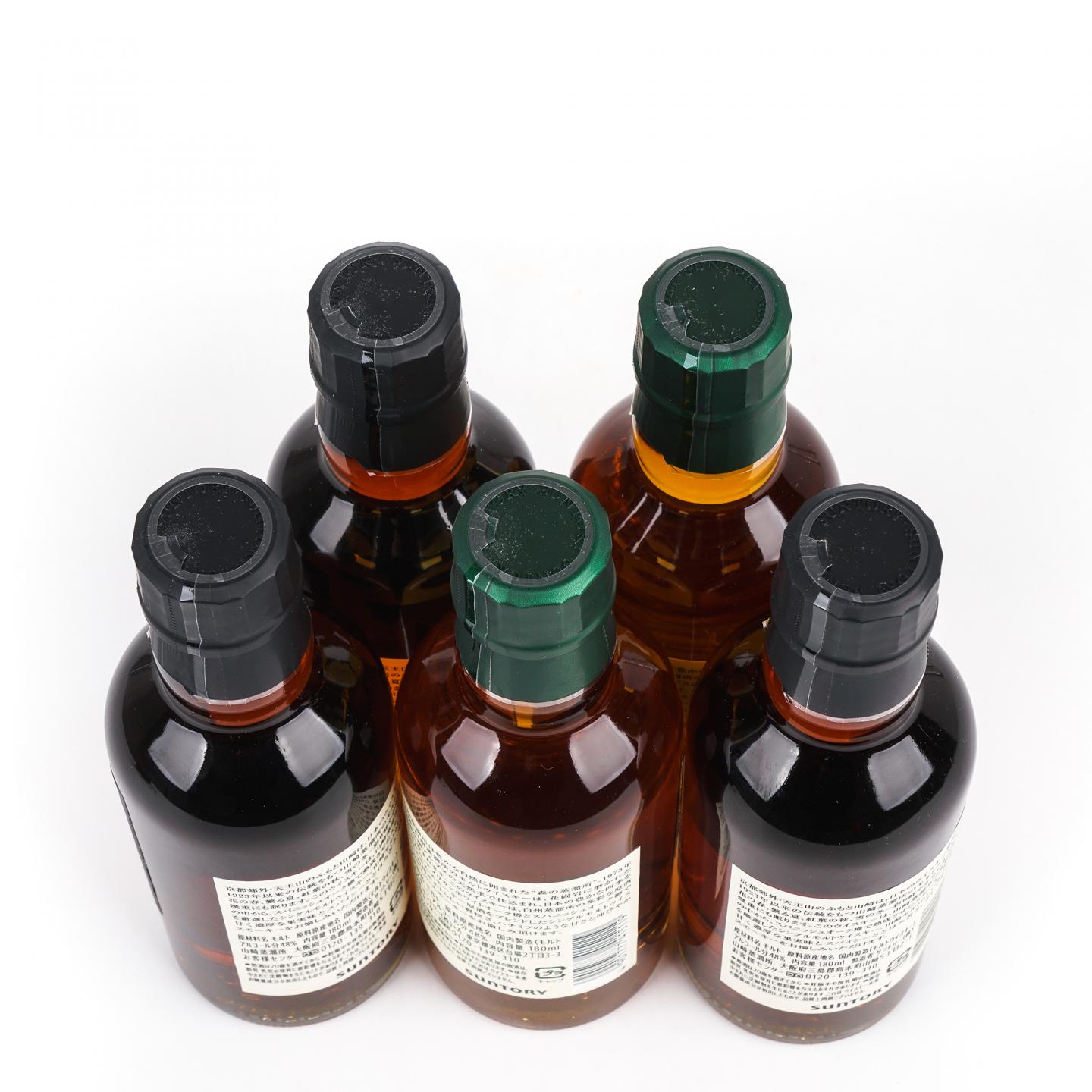 【中样】山崎/白州蒸馏所限定 Peated Malt 5瓶组*180ml