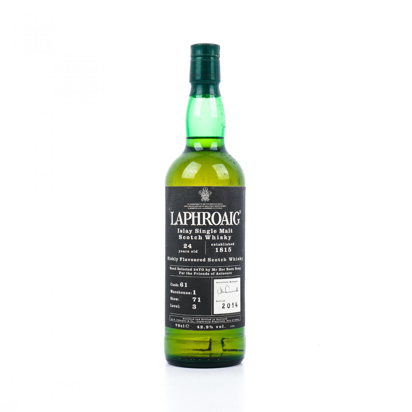 Laphroaig 拉弗格 24年 2014 单桶#61