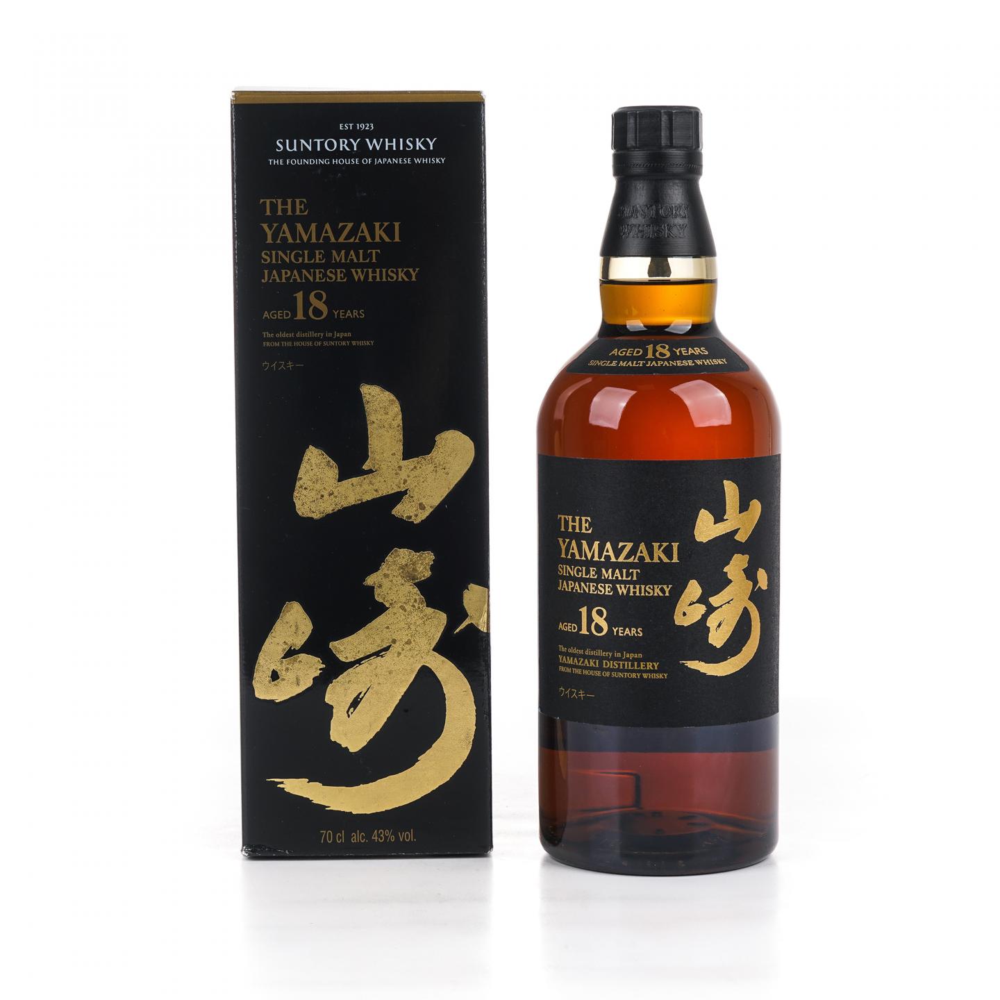 山崎 18年 金字黑标 single malt 700ml