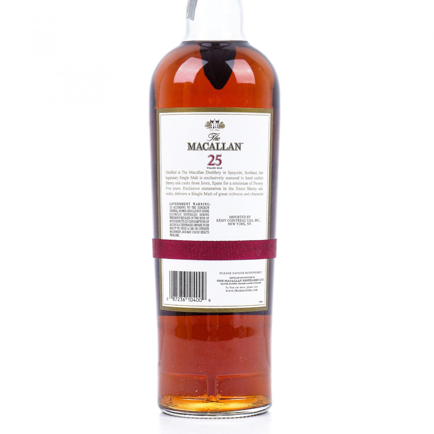 Macallan 麦卡伦 25年 雪莉桶 红腰带 750ml