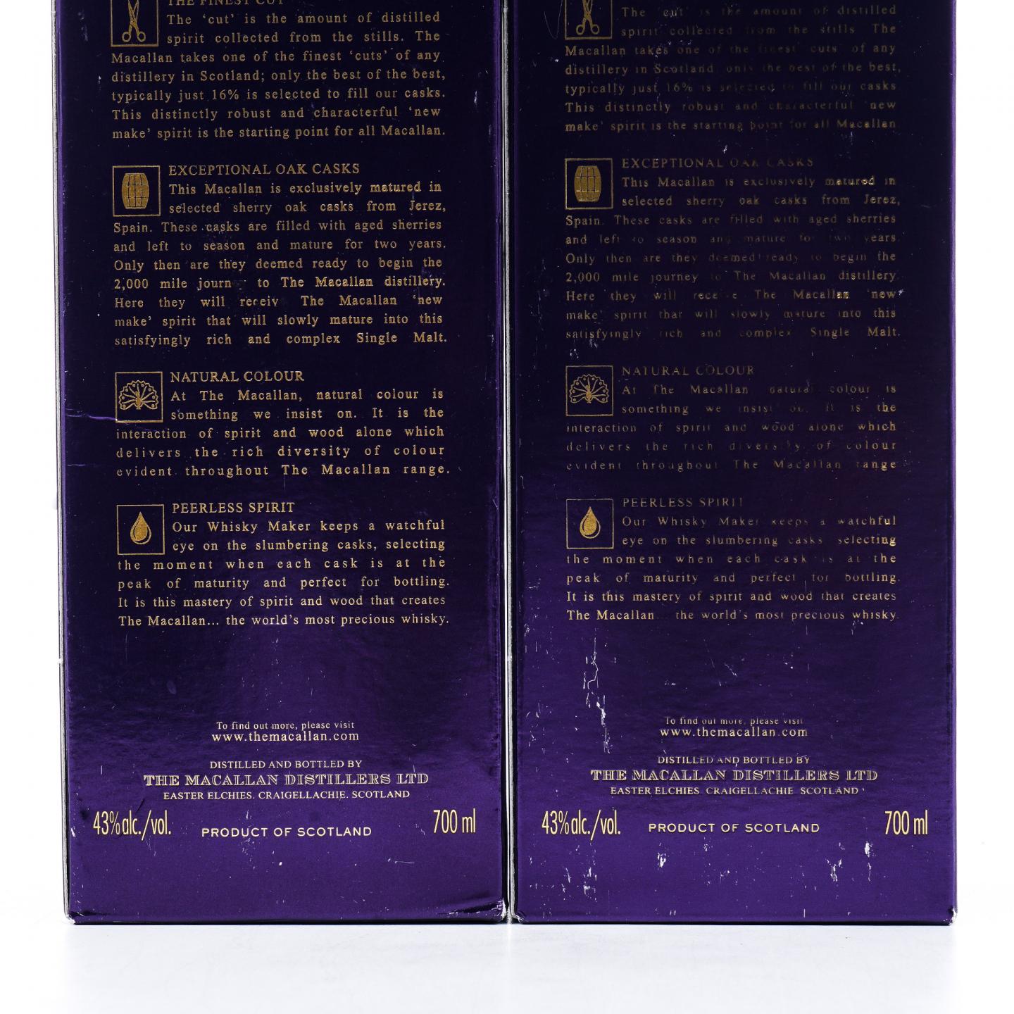 Macallan 麦卡伦 18年 2017 雪莉桶 2支组*700ml