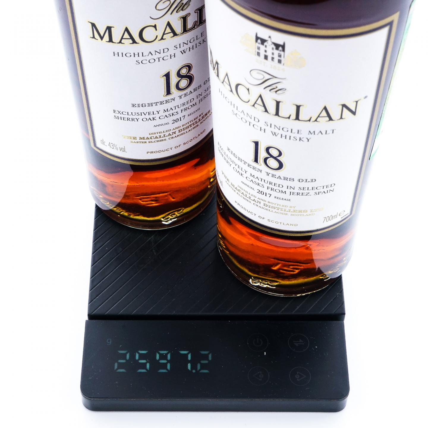 Macallan 麦卡伦 18年 2017 雪莉桶 2支组*700ml