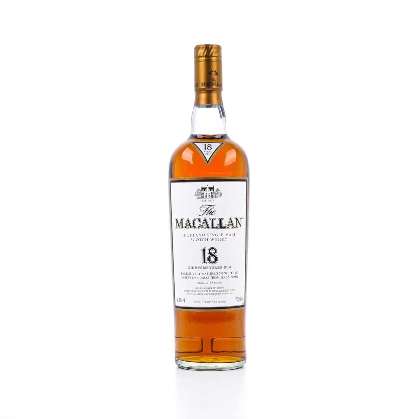 Macallan 麦卡伦 18年 2017 雪莉桶 700ml