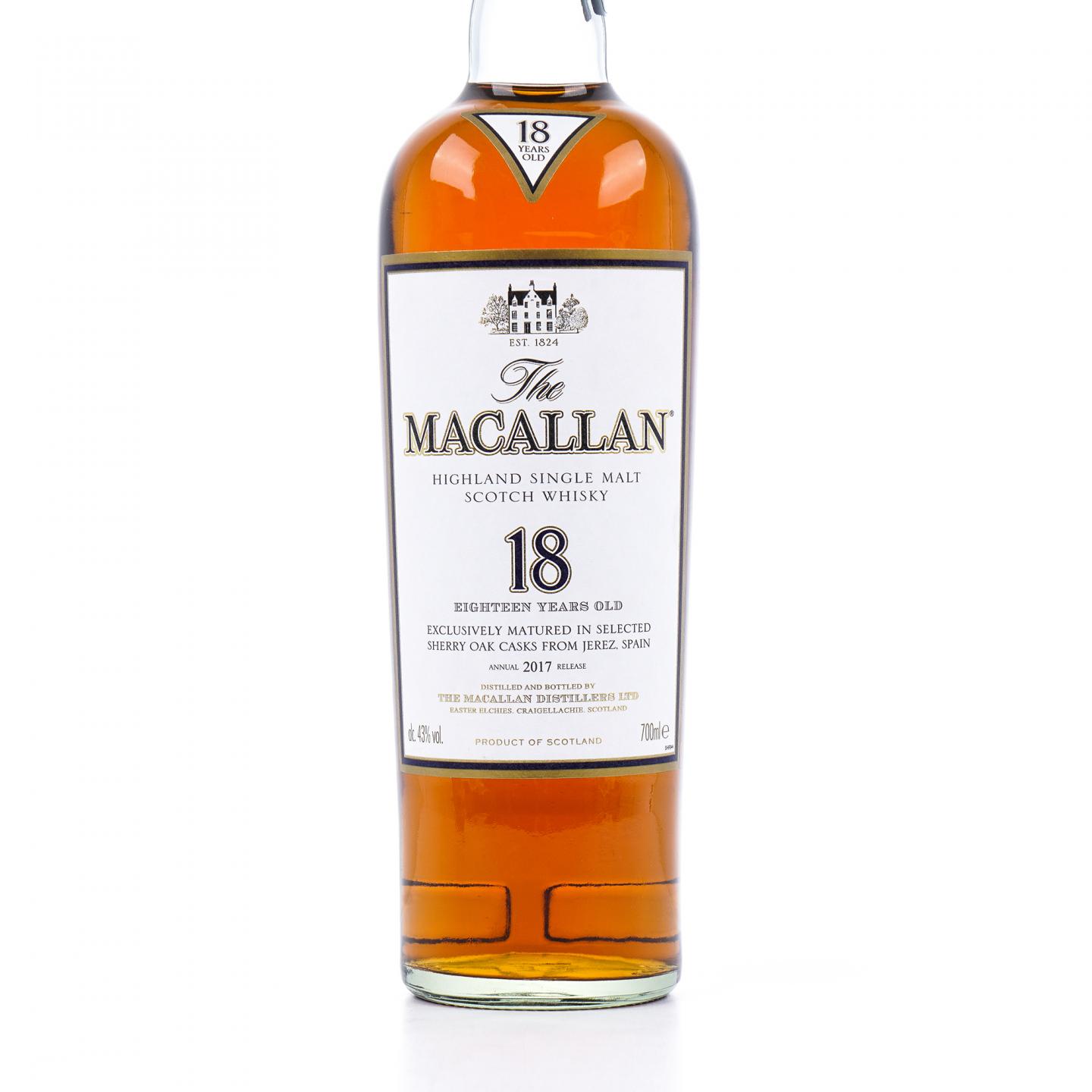 Macallan 麦卡伦 18年 2017 雪莉桶 700ml