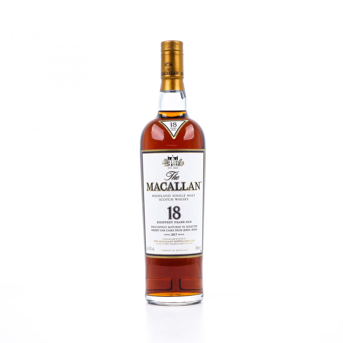 Macallan 麦卡伦 18年 雪莉桶 2017
