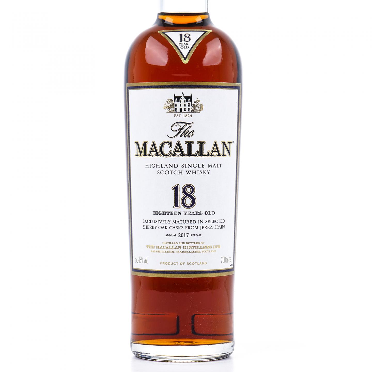 Macallan 麦卡伦 18年 雪莉桶 2017