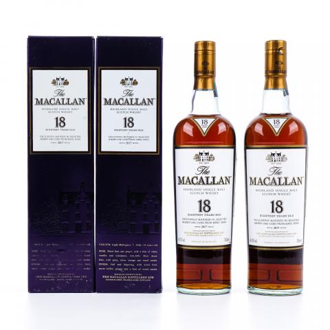 Macallan 麦卡伦 18年 2017 雪莉桶 2支组*700ml