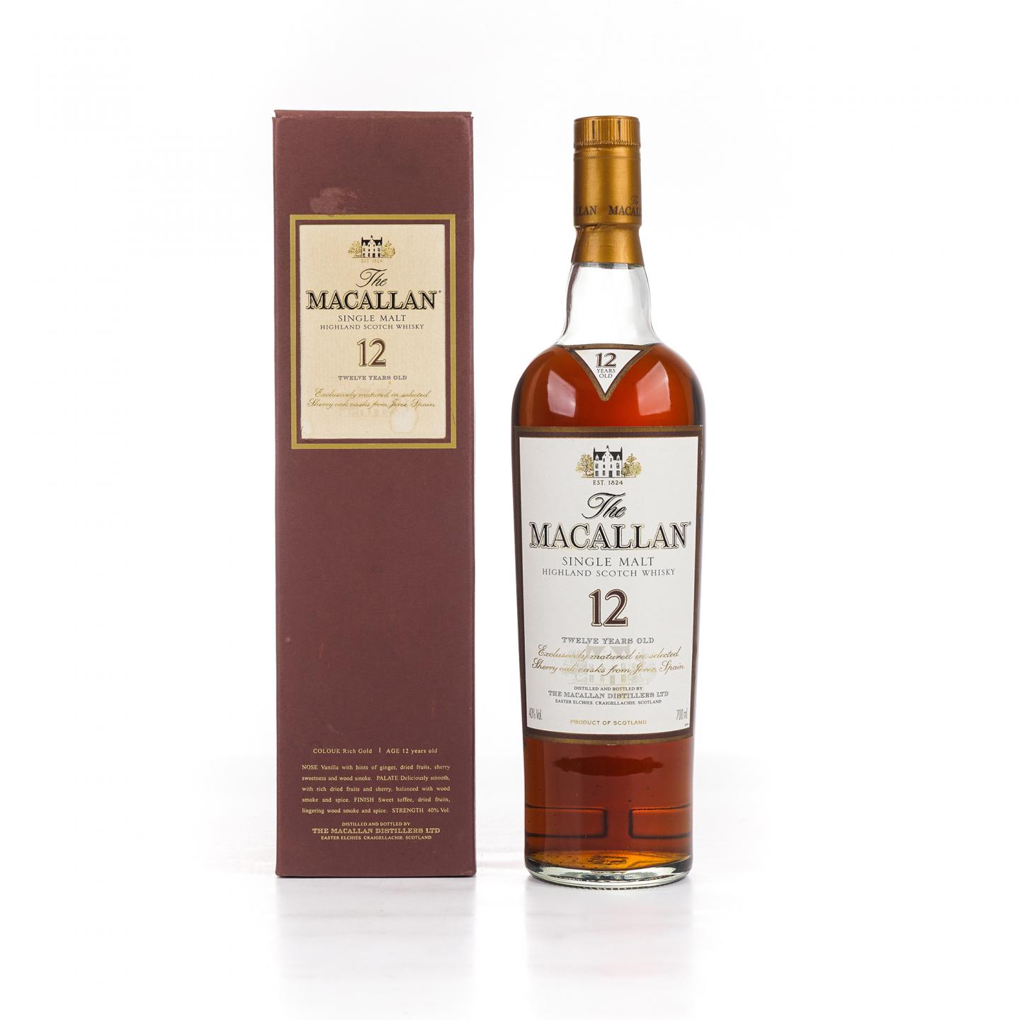 Macallan 麦卡伦 12年 经典系列 雪莉桶 草写版
